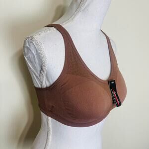 Youmita‎ Sports Bra Cross Back (Fits Small- large) Brown, Free Size, PADDED, NEW